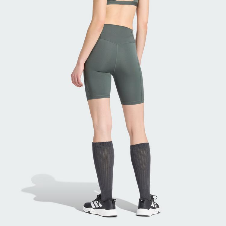 adidas adidas Optim&eacute; Essentials kurze Leggings mit Tights Damen - Legend Ivy - 1 | SportScheck