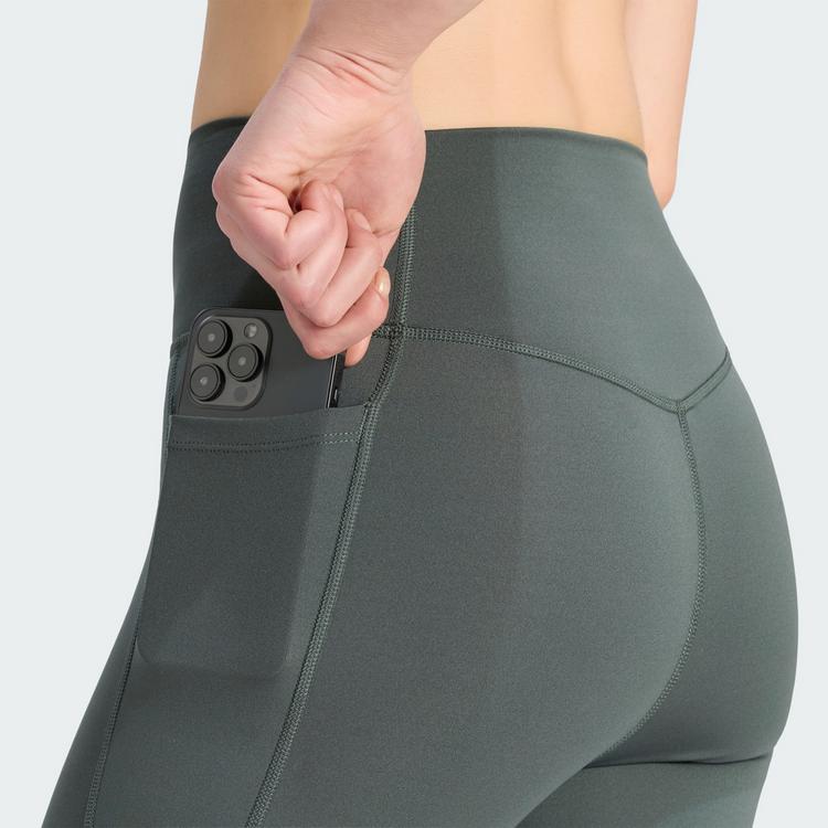 adidas adidas Optim&eacute; Essentials kurze Leggings mit Tights Damen - Legend Ivy - 1 | SportScheck