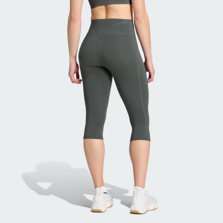 adidas adidas Optime Workout Contour Capri-Leggings Leggings Damen - Legend Ivy - 1 | SportScheck