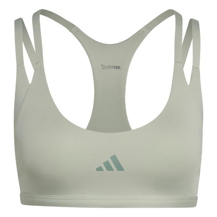 adidas adidas Optime Workout Strappy Sport-BH, leicht BH Damen - Halo Green - 0 | SportScheck