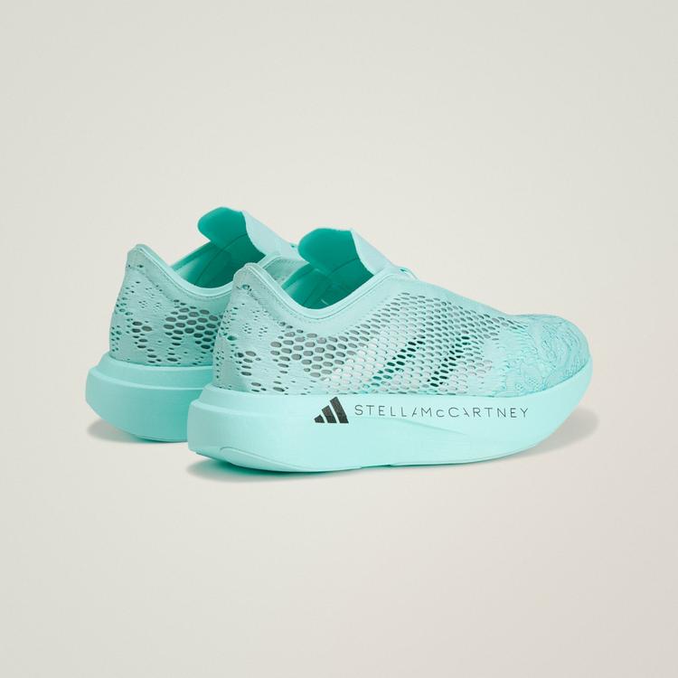 adidas adidas adidas by Stella McCartney ADIZERO EVO Laufschuhe Damen - Semi Flash Aqua / Reflective Silver / Core Black - 4 | SportScheck