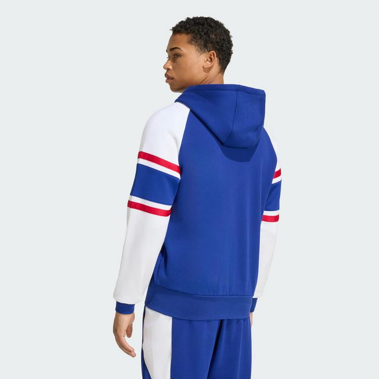 adidas adidas Frankreich Rugby Travel Kapuzenjacke, Hoodie Herren - Mystery Ink - 1 | SportScheck