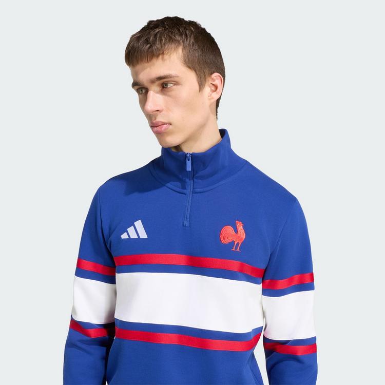 adidas adidas Frankreich Rugby Travel Sweatshirt, Funktionssweatshirt Herren - Mystery Ink - 0 | SportScheck