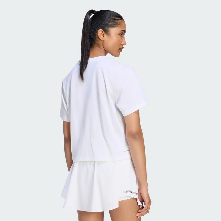 adidas adidas TENNIS CULTURE T-SHIRT, GRAFIK T-Shirt Damen - White - 1 | SportScheck