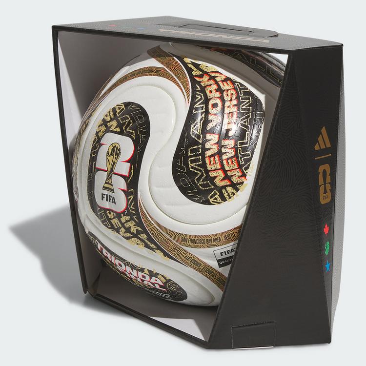adidas adidas FIFA Fussball-Weltmeisterschaft 26&trade; Fu&szlig;ball - White / Black / Gold Metallic - 0 | SportScheck