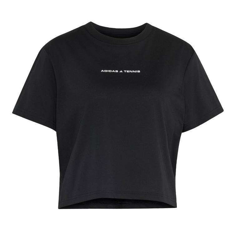 adidas adidas TENNIS CULTURE T-SHIRT, GRAFIK T-Shirt Damen - Black - 0 | SportScheck