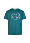 Cleptomanicx Stretchy Printshirt Herren - Jasper Teal