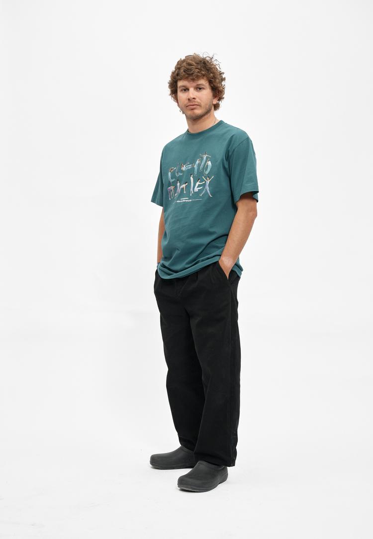 Cleptomanicx Cleptomanicx Stretchy Printshirt Herren - Jasper Teal - 1 | SportScheck