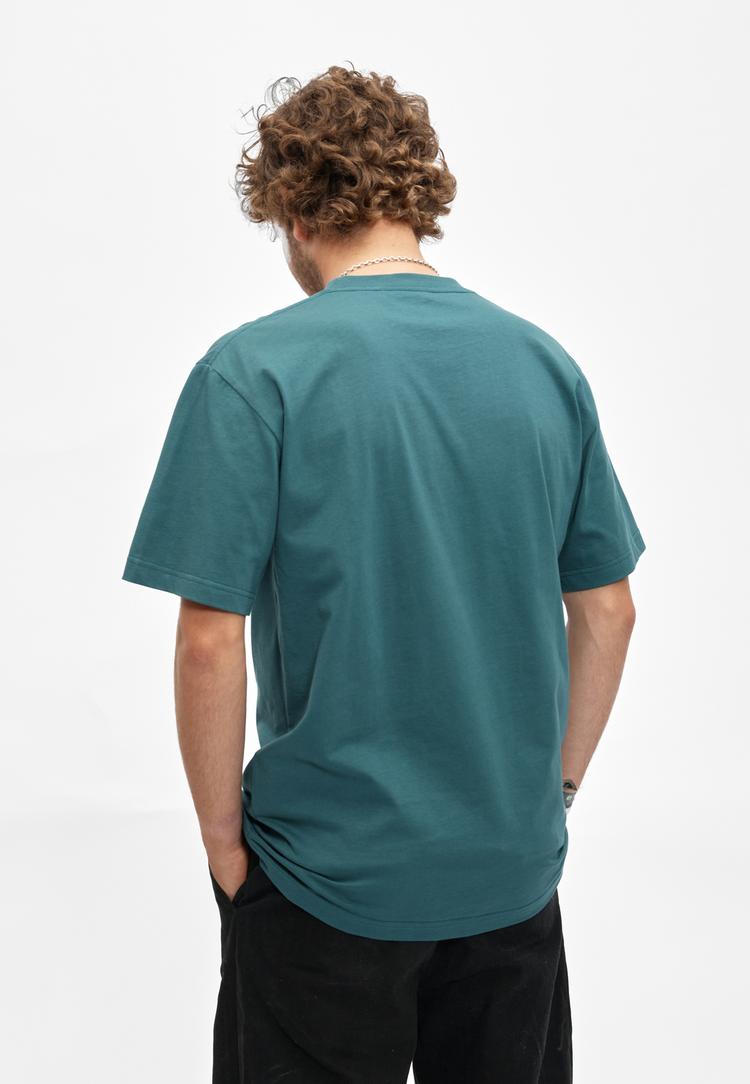 Cleptomanicx Cleptomanicx Stretchy Printshirt Herren - Jasper Teal - 2 | SportScheck