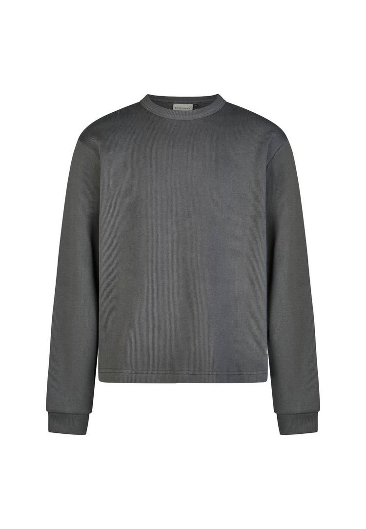 Cleptomanicx Cleptomanicx Double Sweatshirt Herren - Asphalt - 0 | SportScheck