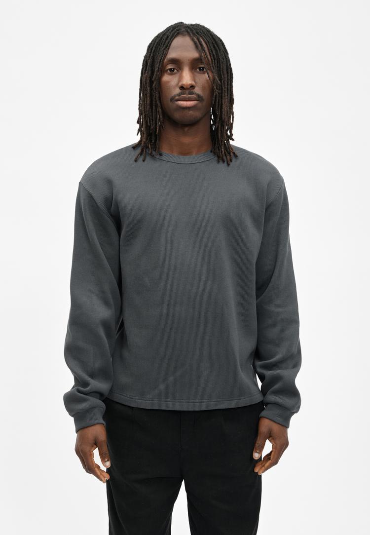 Cleptomanicx Cleptomanicx Double Sweatshirt Herren - Asphalt - 1 | SportScheck