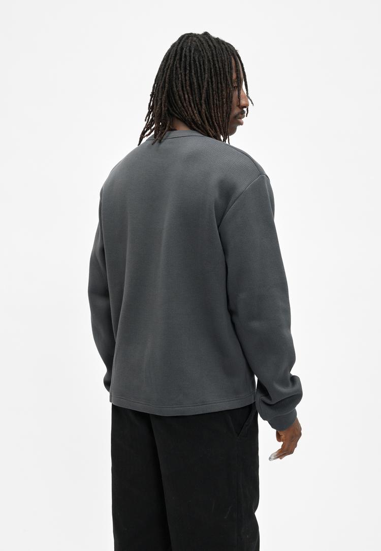 Cleptomanicx Cleptomanicx Double Sweatshirt Herren - Asphalt - 2 | SportScheck