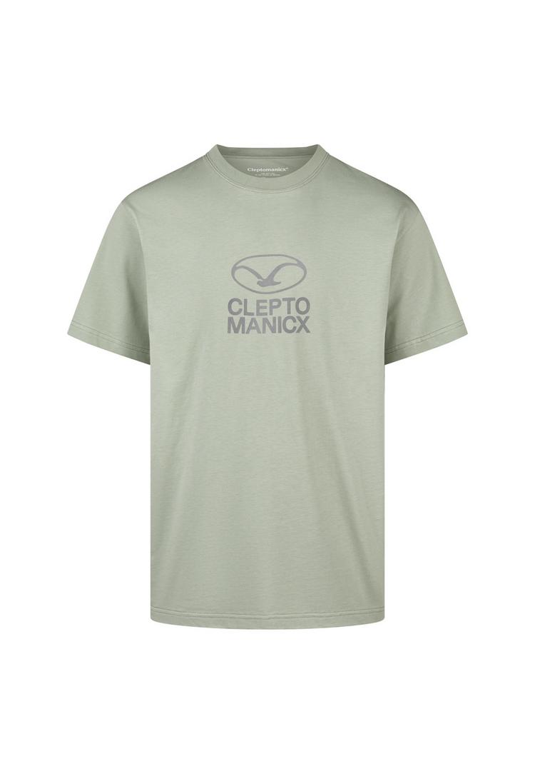 Cleptomanicx Cleptomanicx M&ouml;we Plate Printshirt Herren - Wrought Iron - 0 | SportScheck