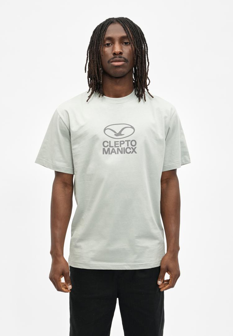 Cleptomanicx Cleptomanicx M&ouml;we Plate Printshirt Herren - Wrought Iron - 1 | SportScheck