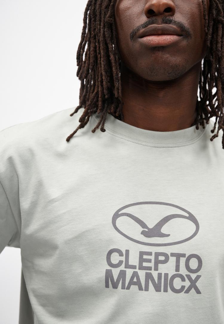 Cleptomanicx Cleptomanicx M&ouml;we Plate Printshirt Herren - Wrought Iron - 0 | SportScheck