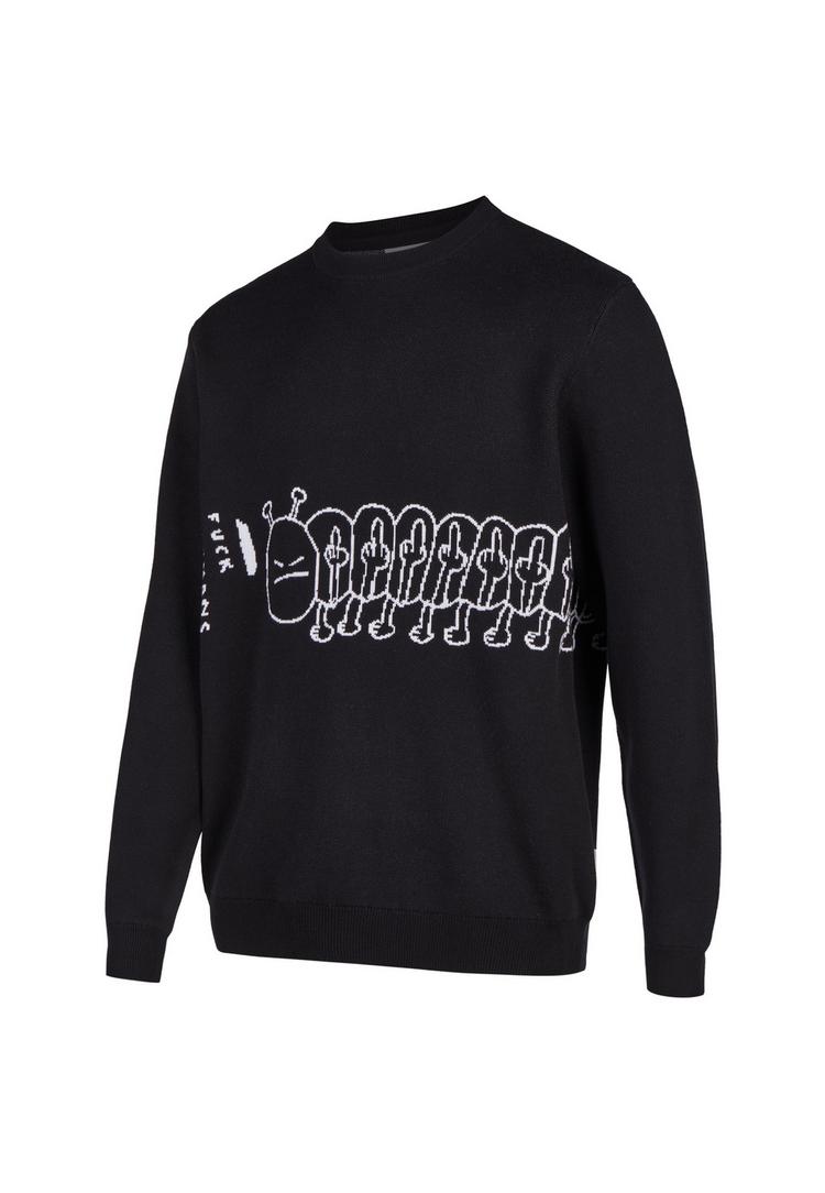 Cleptomanicx Cleptomanicx FUHUMANS Strickpullover Herren - Black - 0 | SportScheck