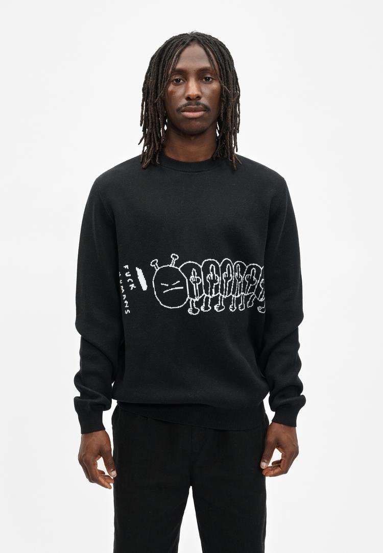 Cleptomanicx Cleptomanicx FUHUMANS Strickpullover Herren - Black - 1 | SportScheck