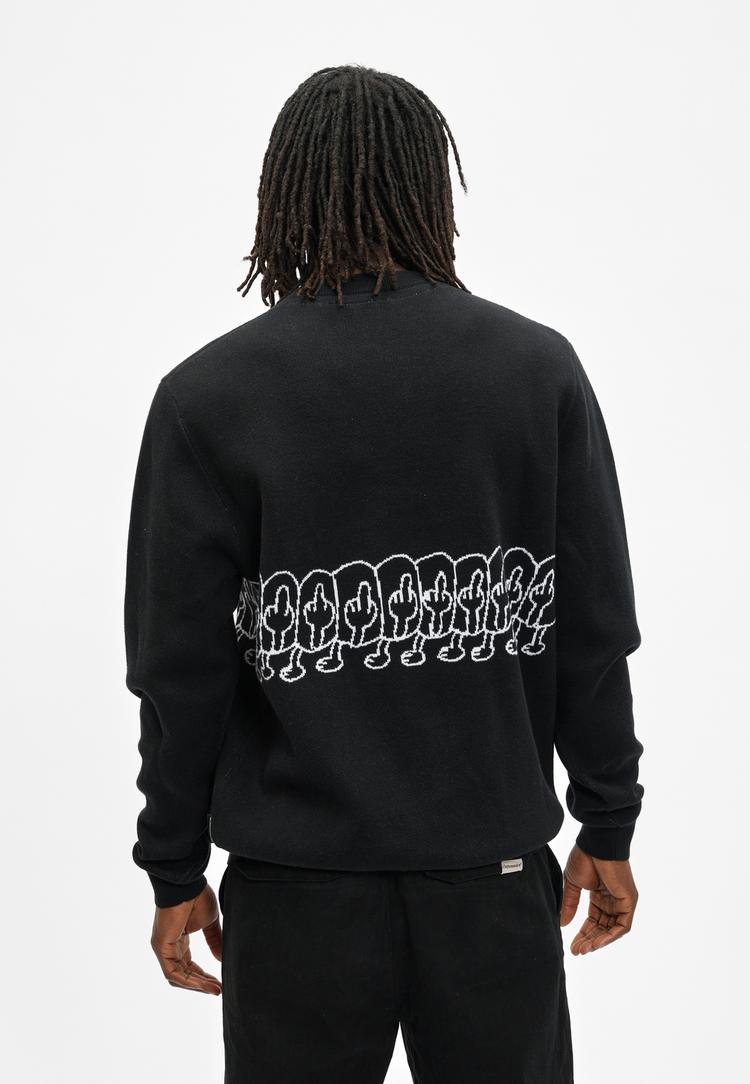 Cleptomanicx Cleptomanicx FUHUMANS Strickpullover Herren - Black - 2 | SportScheck