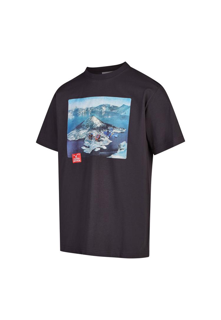 Cleptomanicx Cleptomanicx New Holiday Printshirt Herren - Blue Graphite - 0 | SportScheck