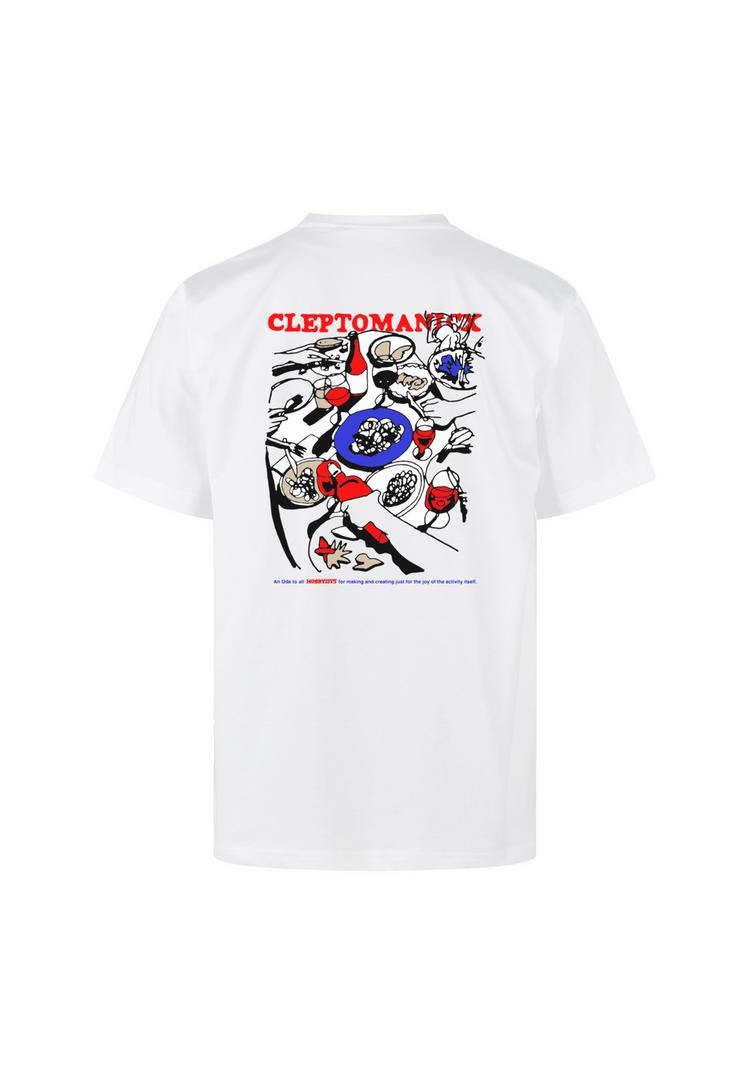 Cleptomanicx Cleptomanicx Cuisine Printshirt Herren - White - 0 | SportScheck