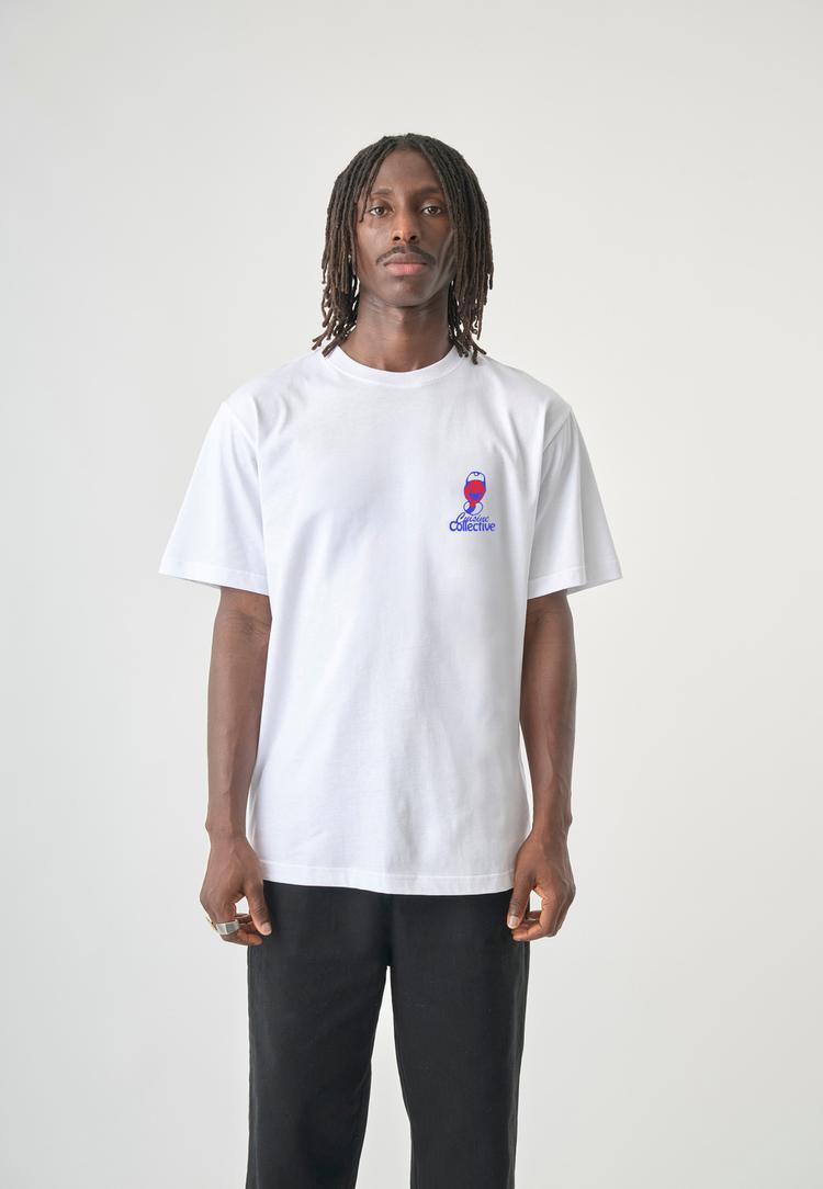Cleptomanicx Cleptomanicx Cuisine Printshirt Herren - White - 0 | SportScheck
