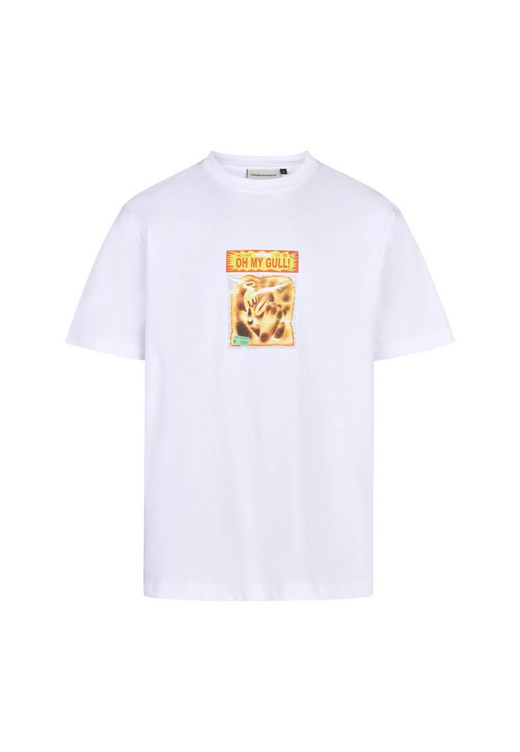 Cleptomanicx Cleptomanicx Oh my Gull.. Printshirt Herren - White - 0 | SportScheck