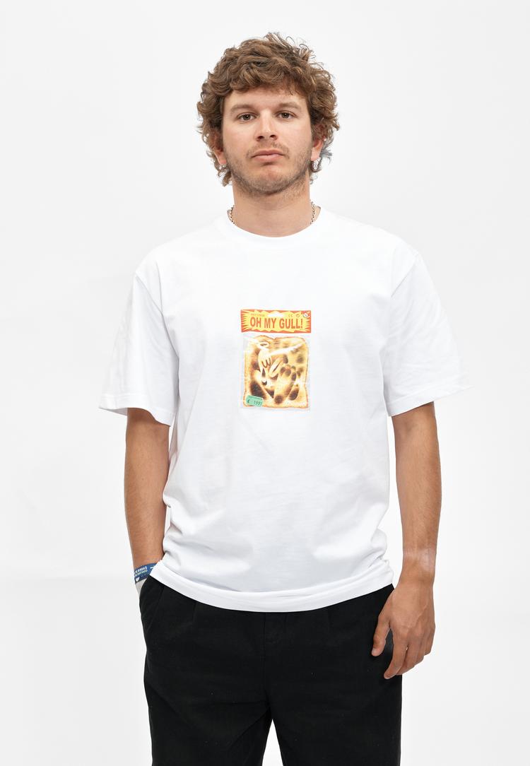 Cleptomanicx Cleptomanicx Oh my Gull.. Printshirt Herren - White - 1 | SportScheck