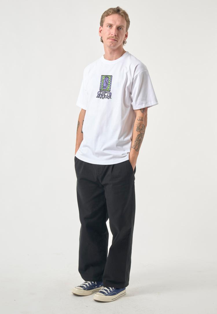 Cleptomanicx Cleptomanicx Hello Printshirt Herren - White - 1 | SportScheck