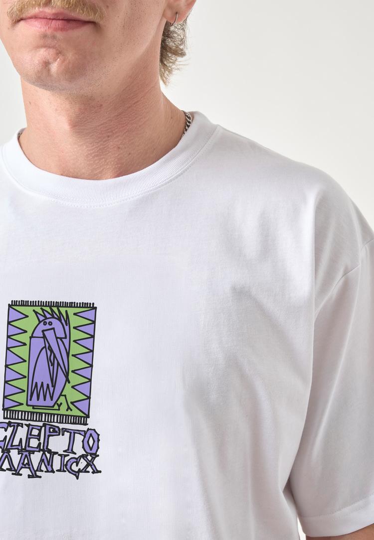 Cleptomanicx Cleptomanicx Hello Printshirt Herren - White - 0 | SportScheck