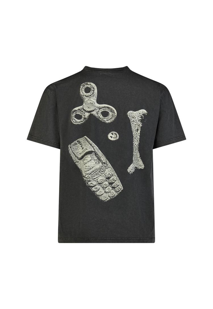 Cleptomanicx Cleptomanicx Artefacts Printshirt Herren - Black - 0 | SportScheck