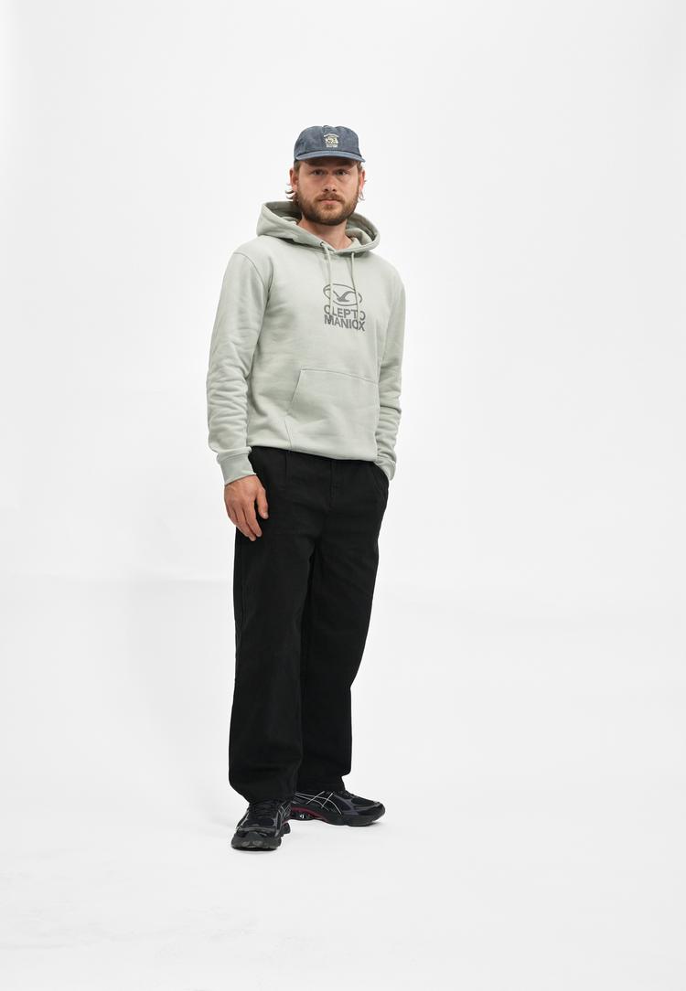 Cleptomanicx Cleptomanicx M&ouml;we Plate Hoodie Herren - Wrought Iron - 0 | SportScheck