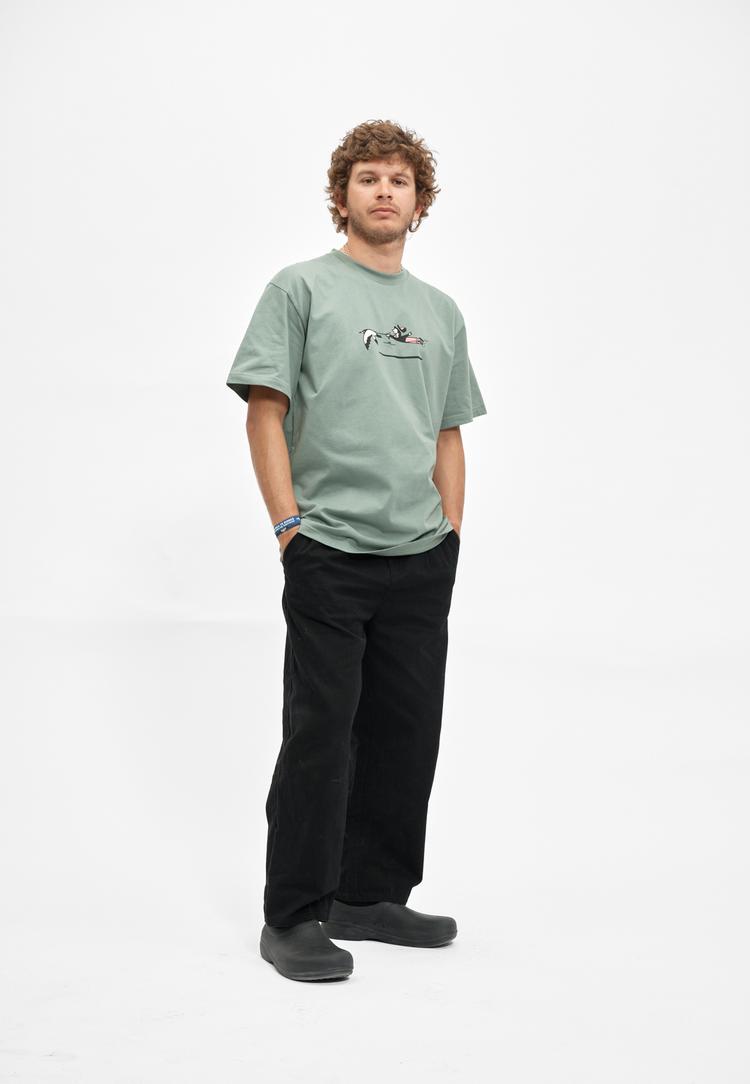 Cleptomanicx Cleptomanicx Walk the Gull Printshirt Herren - Laurel Wreath - 1 | SportScheck