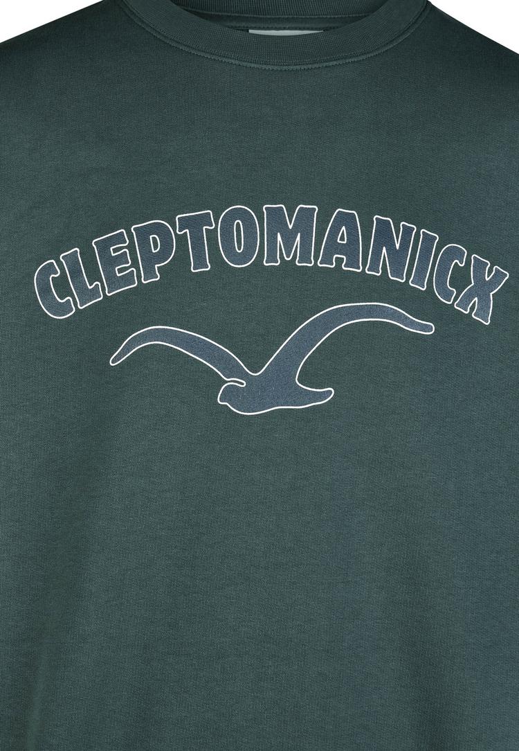 Cleptomanicx Cleptomanicx College Type Sweatshirt Herren - Urban Gray - 2 | SportScheck