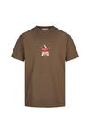 Cleptomanicx Hamburg Soup Printshirt Herren - Demitasse