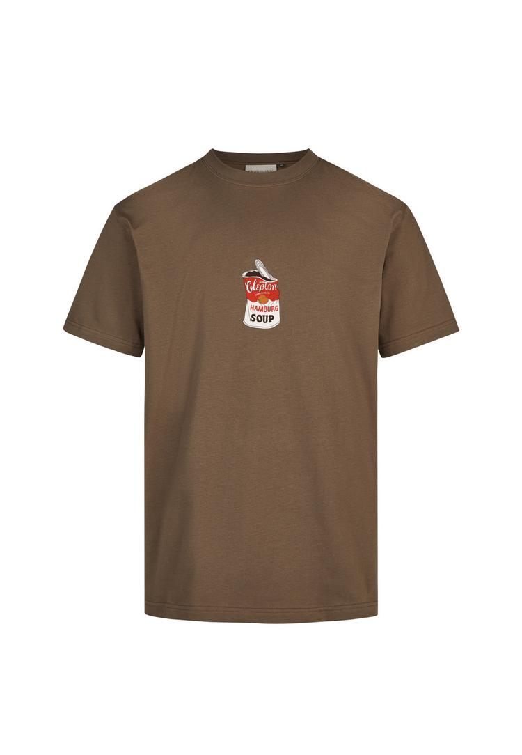 Cleptomanicx Cleptomanicx Hamburg Soup Printshirt Herren - Demitasse - 0 | SportScheck