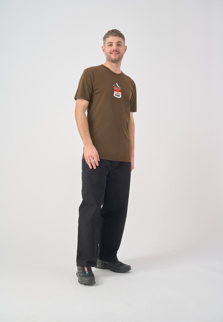 Cleptomanicx Cleptomanicx Hamburg Soup Printshirt Herren - Demitasse - 0 | SportScheck