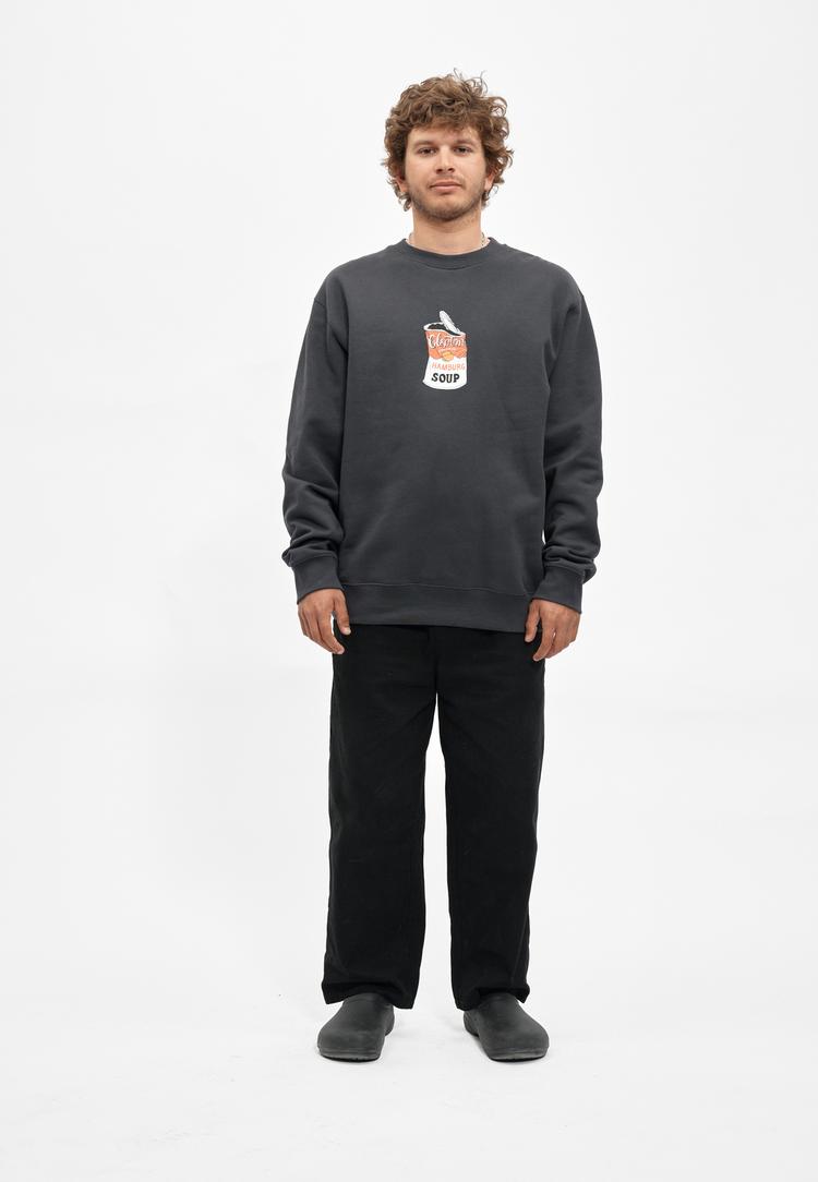 Cleptomanicx Cleptomanicx Hamburg Soup Sweatshirt Herren - Blue Graphite - 0 | SportScheck