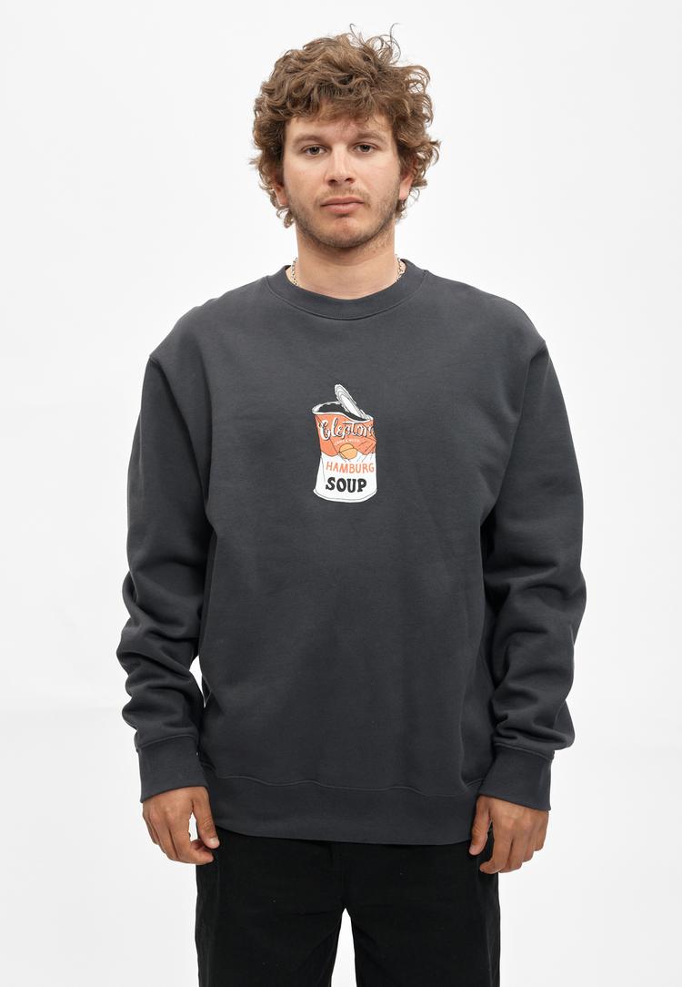 Cleptomanicx Cleptomanicx Hamburg Soup Sweatshirt Herren - Blue Graphite - 1 | SportScheck