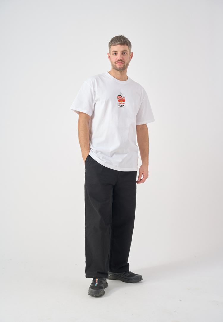 Cleptomanicx Cleptomanicx Hamburg Soup Printshirt Herren - White - 1 | SportScheck