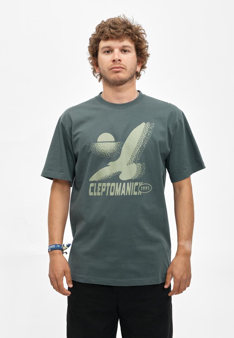 Cleptomanicx Cleptomanicx Always the Sun.. Printshirt Herren - Urban Gray - 0 | SportScheck