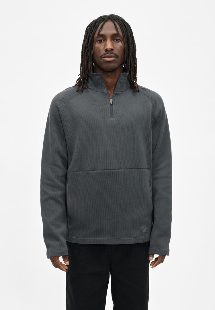 Cleptomanicx Cleptomanicx Double Longsweat Herren - Asphalt - 1 | SportScheck