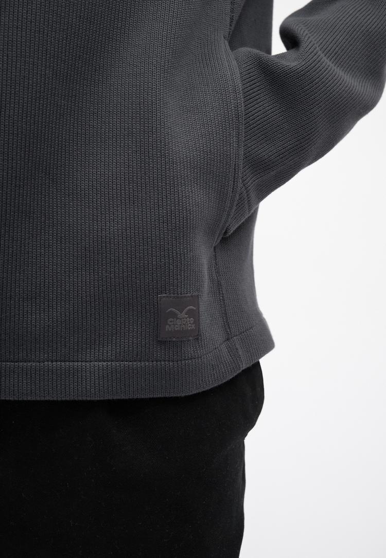 Cleptomanicx Cleptomanicx Double Longsweat Herren - Asphalt - 3 | SportScheck
