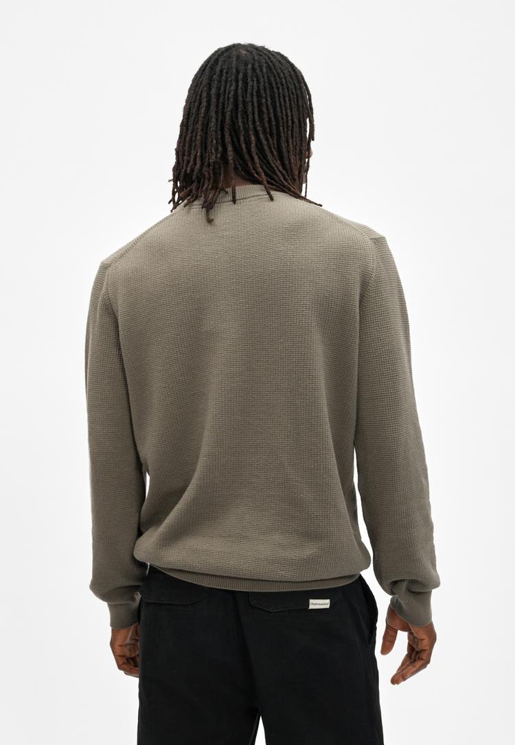 Cleptomanicx Cleptomanicx Purl Knit Strickpullover Herren - Tea Leaf - 2 | SportScheck