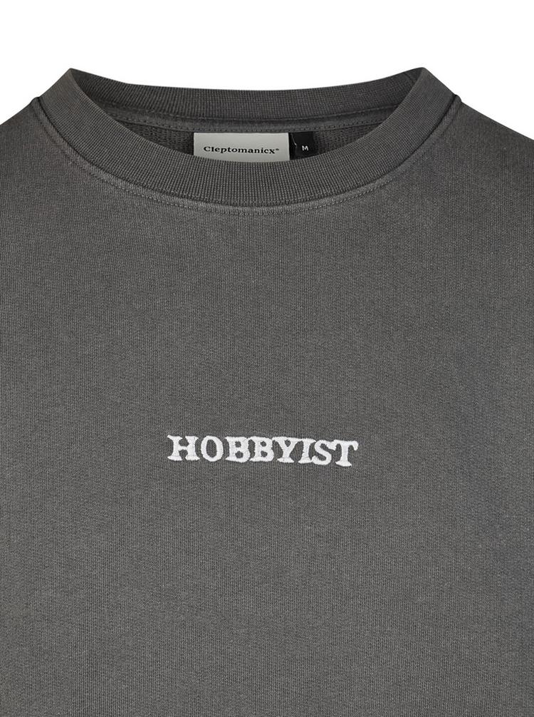 Cleptomanicx Cleptomanicx Hobby Sweatshirt Herren - Asphalt - 2 | SportScheck