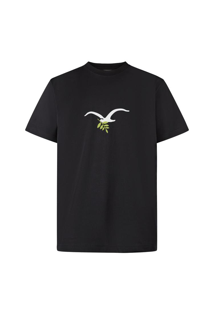 Cleptomanicx Cleptomanicx Peace Printshirt Herren - Black - 0 | SportScheck