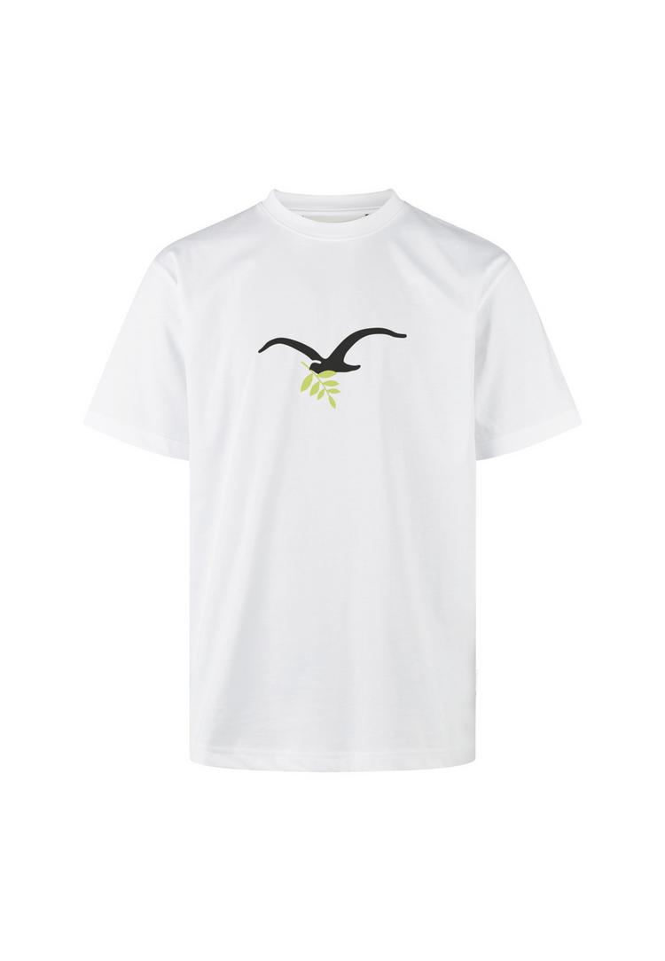 Cleptomanicx Cleptomanicx Peace Printshirt Herren - White - 0 | SportScheck
