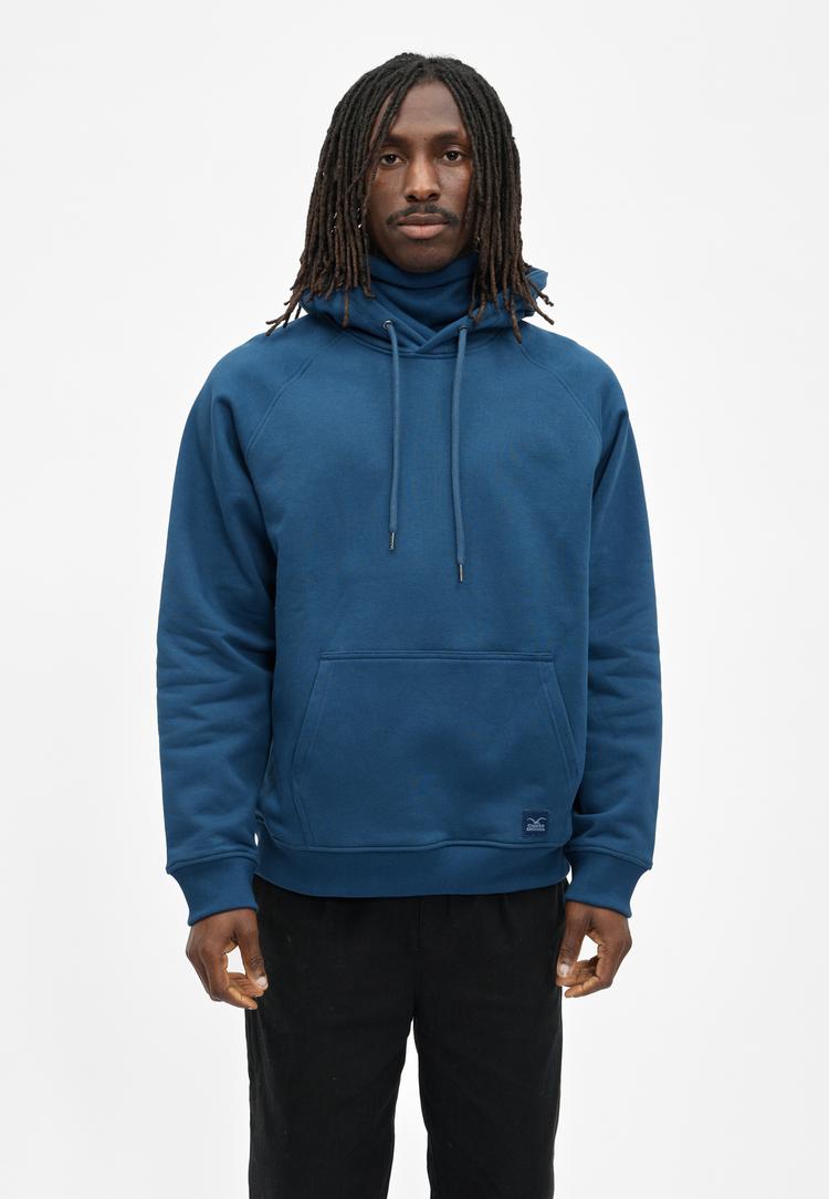Cleptomanicx Cleptomanicx Mask Hoodie Herren - Estate Blue - 0 | SportScheck