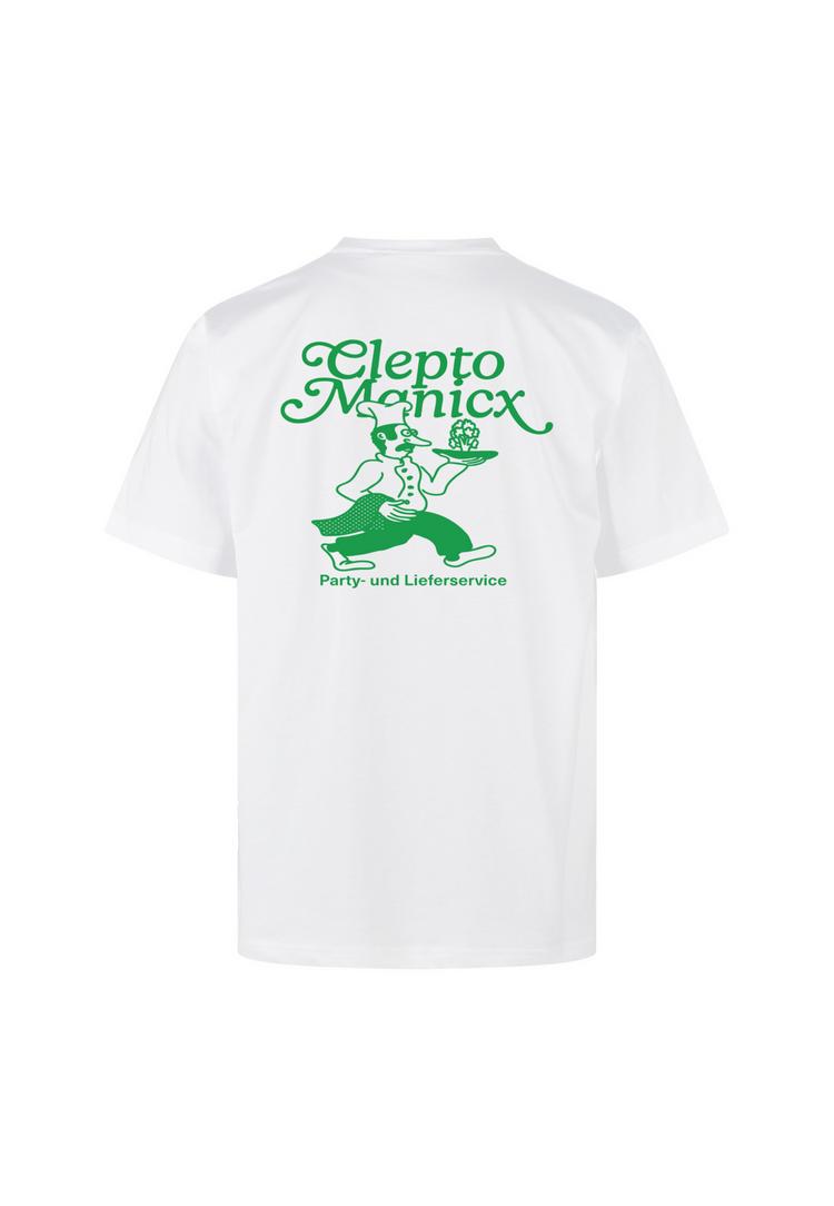 Cleptomanicx Cleptomanicx Partyservice Printshirt Herren - White - 0 | SportScheck