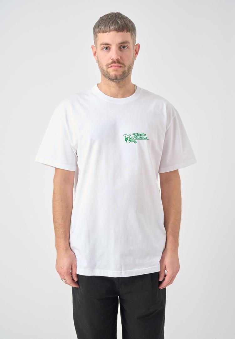 Cleptomanicx Cleptomanicx Partyservice Printshirt Herren - White - 0 | SportScheck
