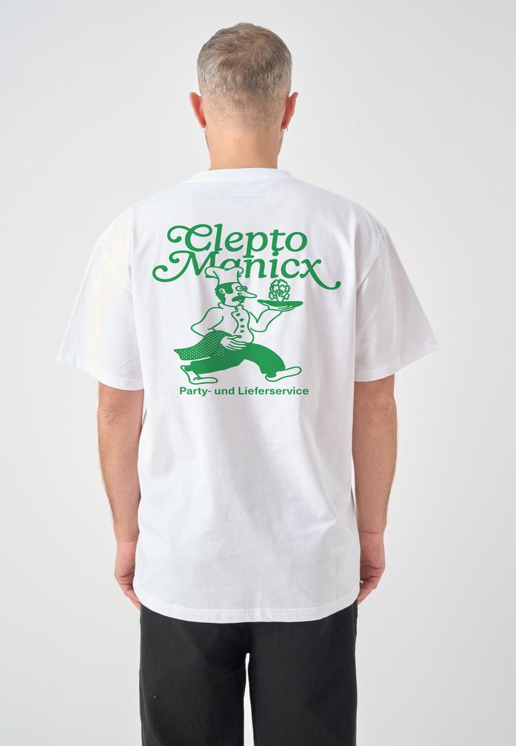 Cleptomanicx Cleptomanicx Partyservice Printshirt Herren - White - 1 | SportScheck